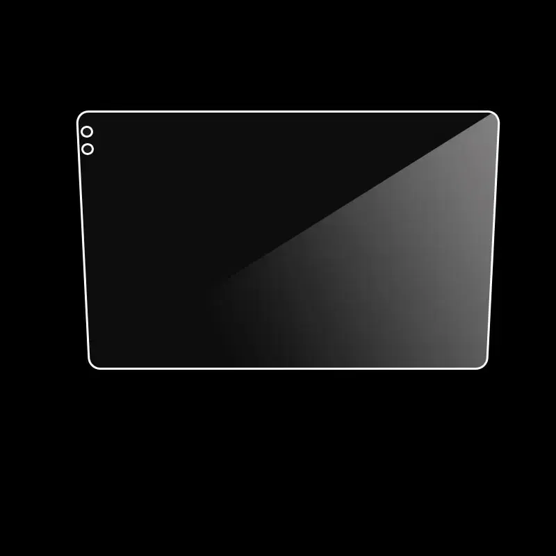 Color Name: WHITE - Car Tempered Glass For 9 10.1 Inch Protective Film Fit Car Radio Stereo DVD GPS Touch Full LCD Screen Auto Interior Accessories