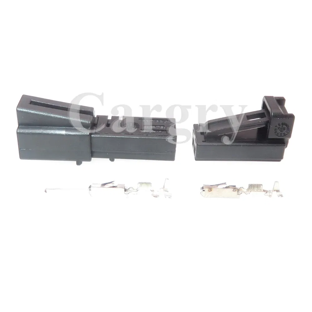 Color: Brown - 1 Set 2P Automobile Speaker Wire Harness Socket with Wires AC Assembly for VW Audi 1-1534113-1 1534155-1 4B0971832 4E0972575