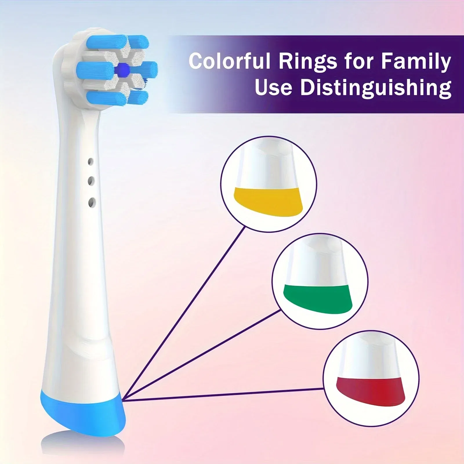 Color: GRAY - Toothbrush Head Compatible with Oral-B iO Series Electric Toothbrushes, iO3/iO5/iO6/iO7/iO8/iO9/iO10 Brush Heads Ultimate Clean
