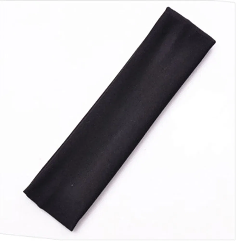 Color: Silver - Fashion Sports Headbands For Women Solid Elastic Hair Bands Running Fitness Yoga Hair Bands Stretch Makeup Hair Accessories Hot
