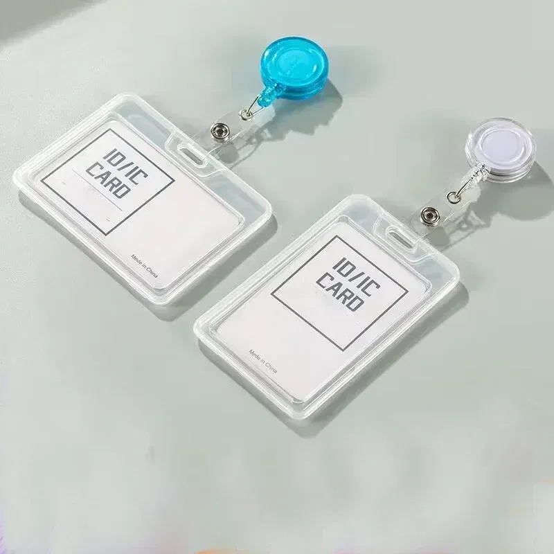 Color: Naturals - 1pcs Plastic Bus Card Holder Case Business Credit Cards Bank ID Card Sleeve Protect Waterproof Transparent Card Cover