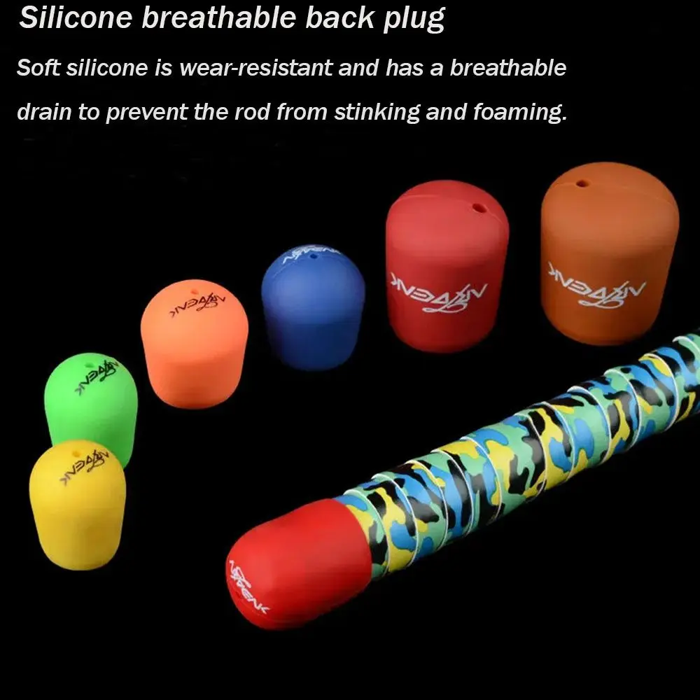 Color: Red - Rod Protective Case Fishing Rod Handle Cover Rod Bottom Protector Fishing Rod Handle Protective Case Fishing Rod Fixed Ring