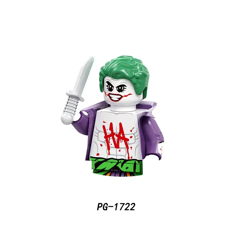 Color: Dark Khaki - Marvel Blocks Brick Hero Batman Joker Superman Catwoman Mini Figure Building blocks Hot Toy Children's party gift