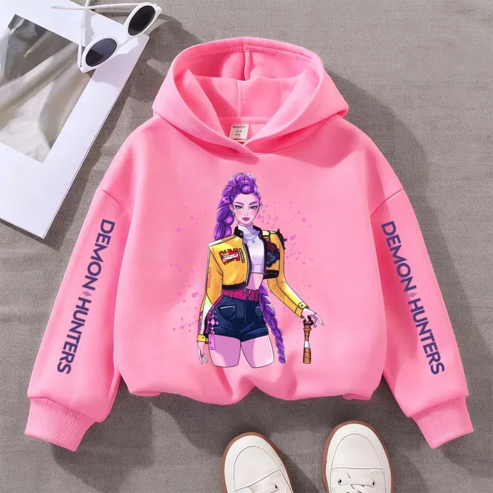 Color: Blue, Kid Size: 152 - Kpop Witch Hunt Children's clothing, including men's and women's spring and autumn hoodies and fashionable sweatshirts