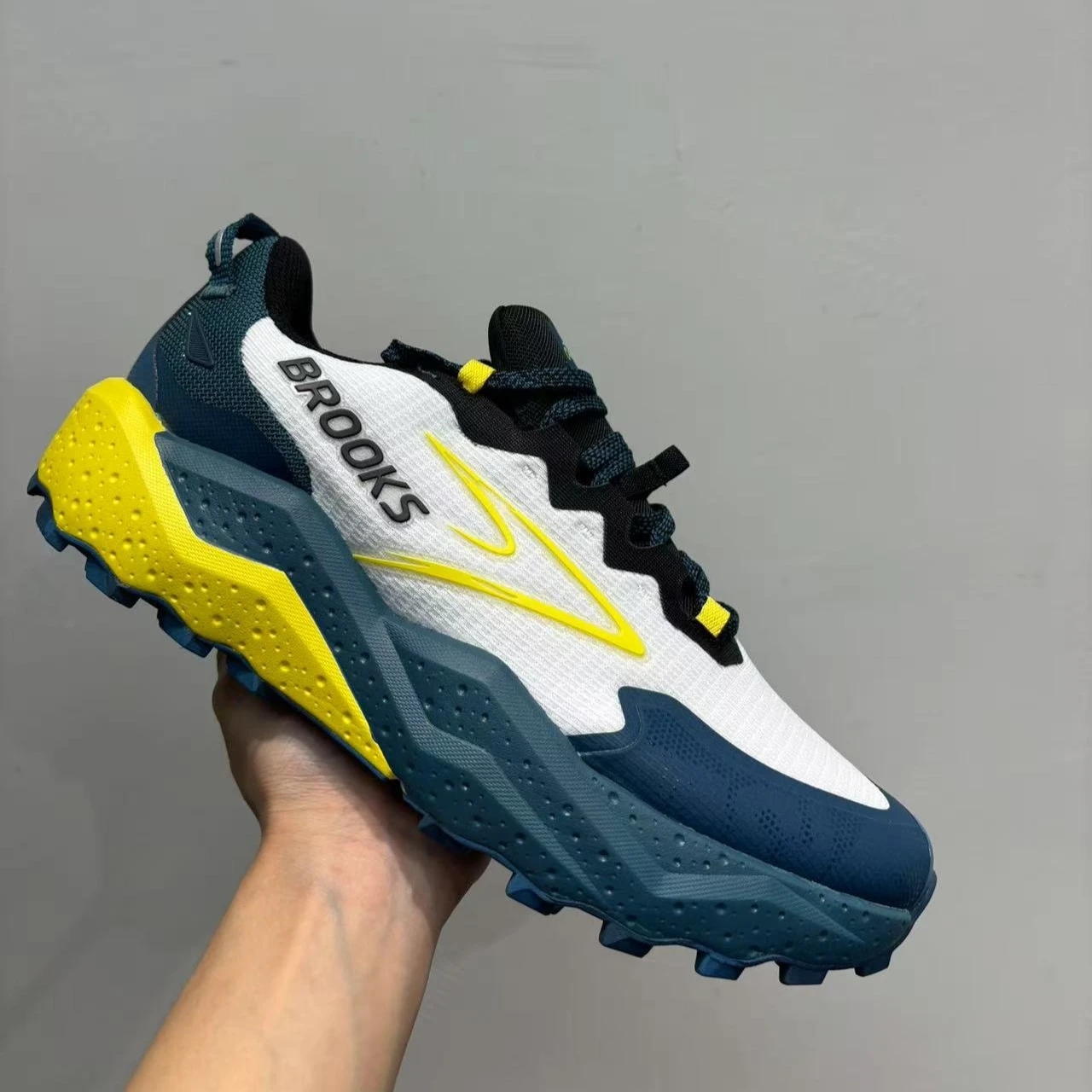 Color: Blue, Shoe Size: 40.5 - Brooks Men?™s Casual Sneakers Caldera 8 Ultra Trail Running Shoes Breathable Cushioned Long-term Training Sports Jogging Shoes