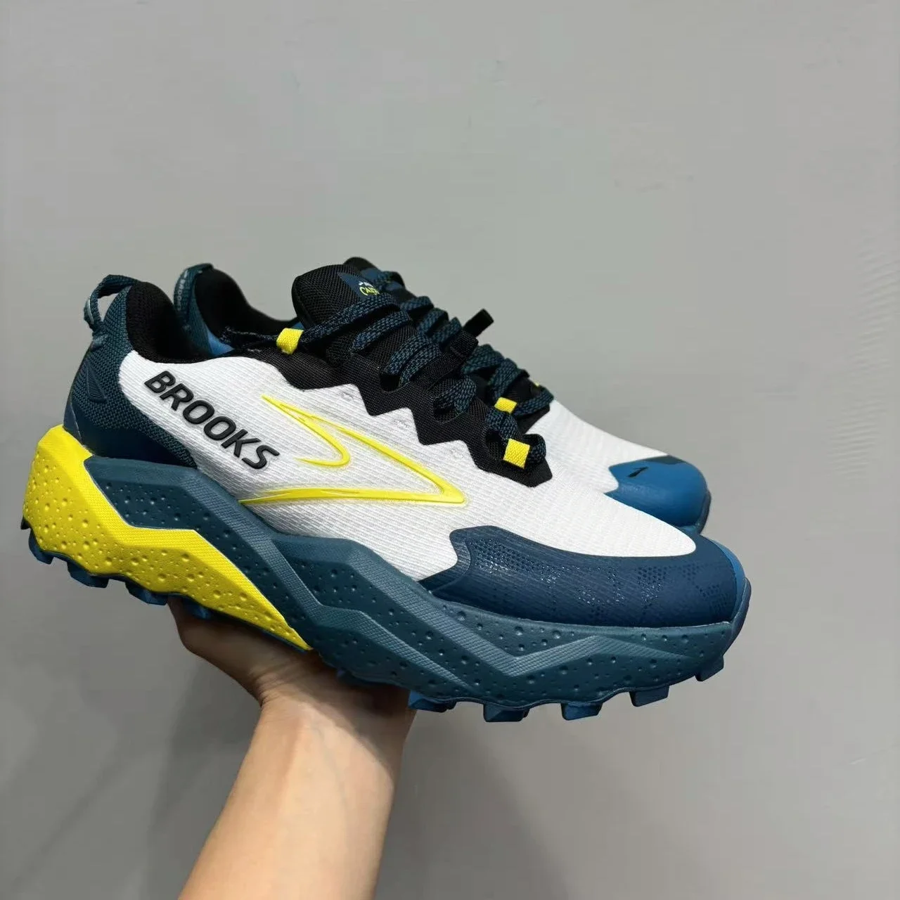 Color: Blue, Shoe Size: 40.5 - Brooks Men?™s Casual Sneakers Caldera 8 Ultra Trail Running Shoes Breathable Cushioned Long-term Training Sports Jogging Shoes