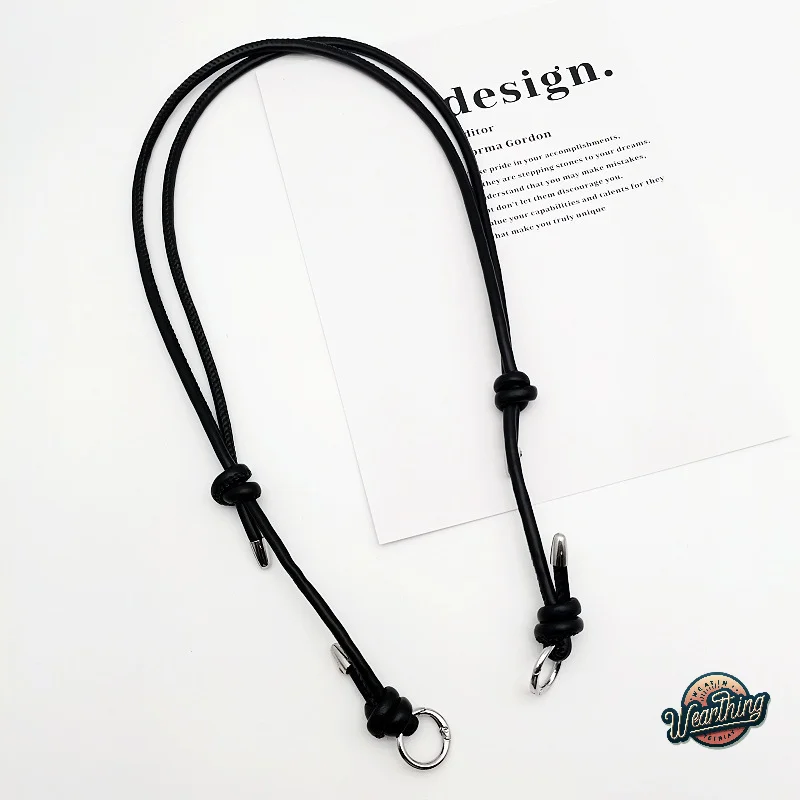 Color: WHITE - Long Leather Shoulder Strap Crossbody Bag Adjustable Replacement Belt Handbag Strap Accessories DIY Bag Belt For Handbags