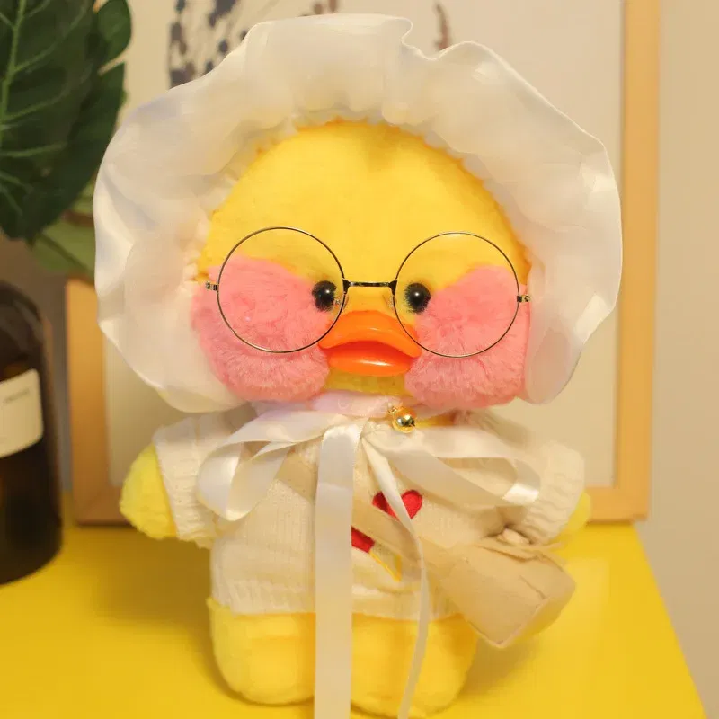 Color: Blue, Height: 11cm-30cm - 30cm Cute LaLafanfan Cafe Duck Plush Toy Kawaii LaLafanfan Duck Doll Soft Stuffed Animal Plush Pillow Birthday Gifts for Kids