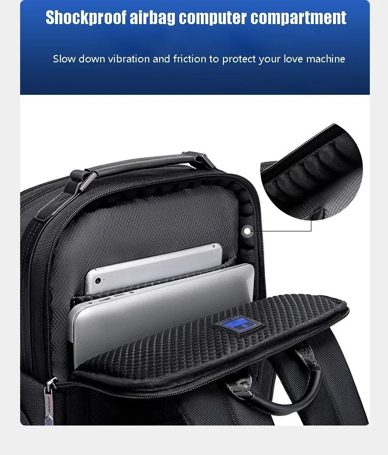 Arctic Hunter High-End Business Men's Backpack Travel Multi-Functional Anti-Splashing Large-Capacity Computer Backpack