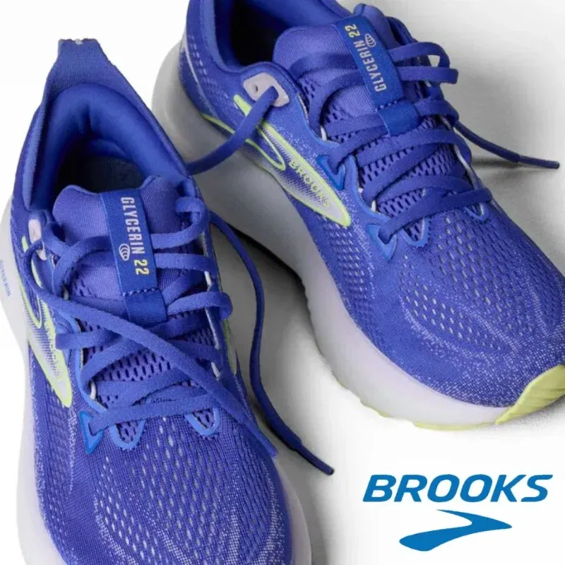 Color: Blue, Shoe Size: 45 - Original Brooks Men?™s & Women?™s  Glycerin 22 Neutral Marathon Professional Running & Walking Shoe Casual Sneakers