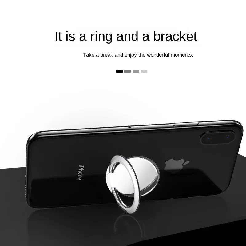 Color: Pink - Phone Ring Holder Universal Luxury Metal 360 Degree Rotation Magnetic Finger Ring Phone Holder For IPhone Samsung Xiaomi HUAWEI