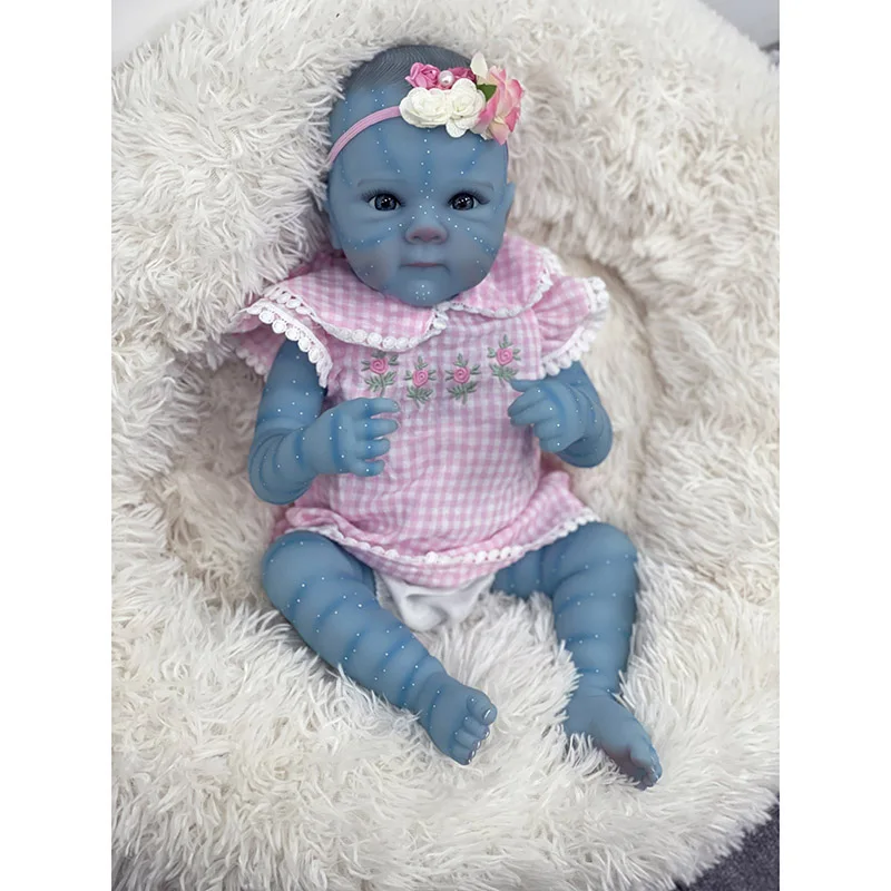 18inch Reborn Bettie Avatar Silicone Baby Doll 3D painting Skin with Detailed Veins Real Looking Baby Dolls juguetes para ni?±as