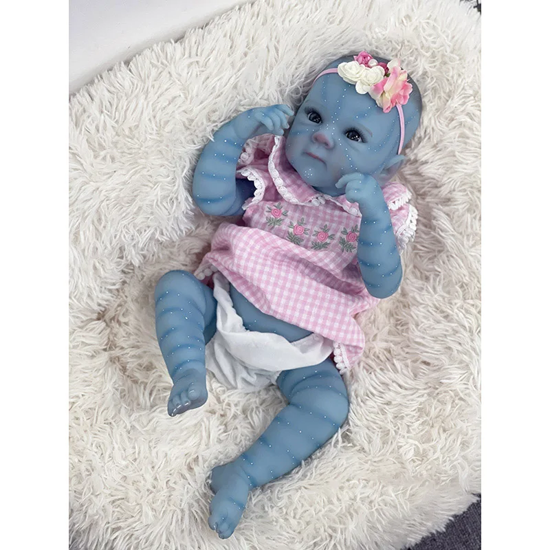 18inch Reborn Bettie Avatar Silicone Baby Doll 3D painting Skin with Detailed Veins Real Looking Baby Dolls juguetes para ni?±as