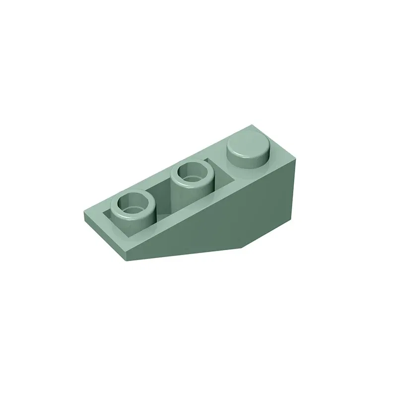 Color: army green - Gobricks GDS-596 Slope, Inverted 33 3 x 1 compatiblewith lego 4287 pieces of children's toys Assembles Building Blocks Technical