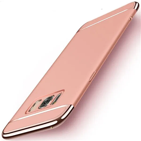 Color: Silver, Material: PC - Luxury 3 in 1 Case for Samsung Galaxy S6 S7 Edge S8 S9 S10 Plus Note 8 9 Hard Cover J3 J5 J7 Pro 2017 J4 J6 J8 2018 A20 A30 A50