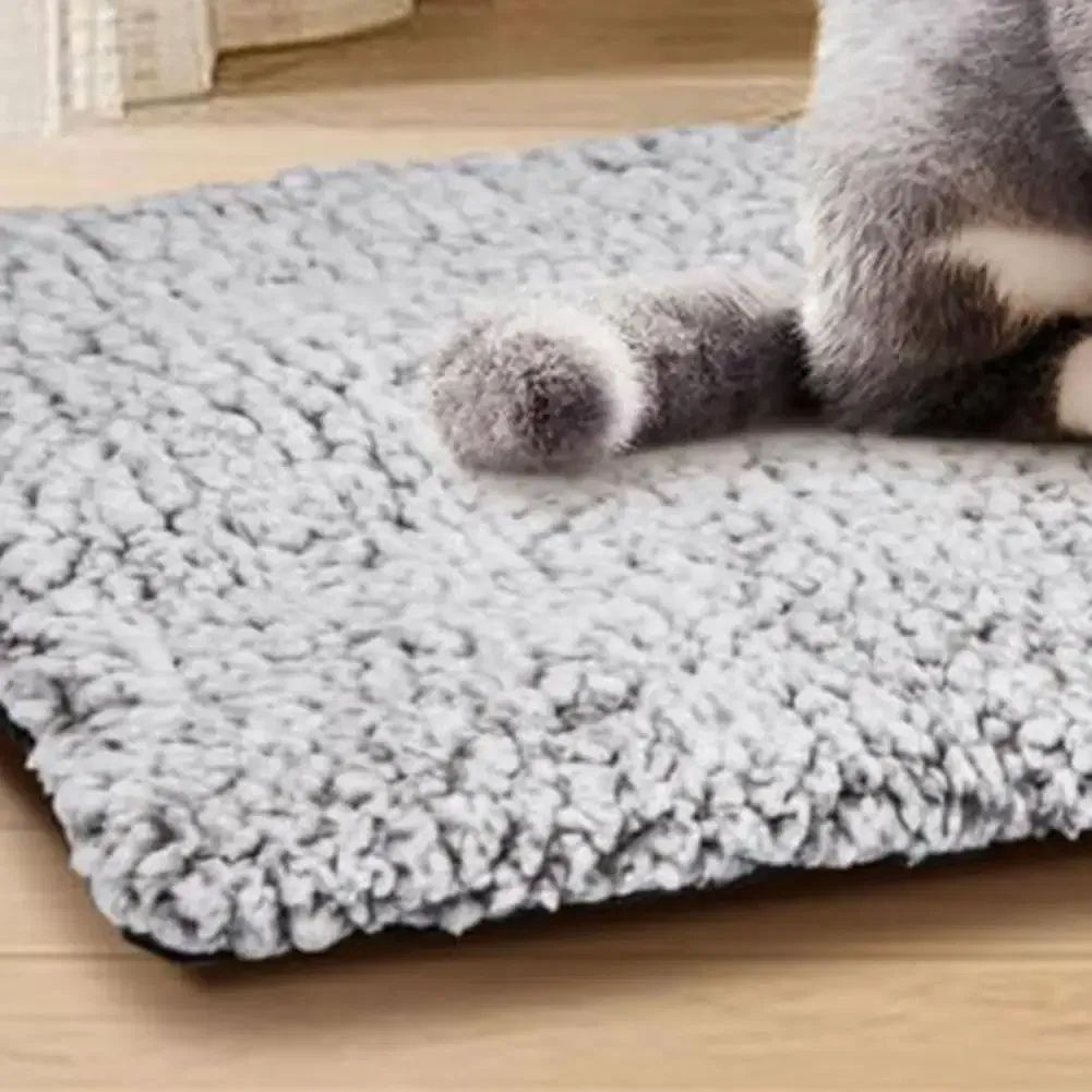 Color: Red - Dog Mats Self-heating Soft Self-warming Cat Dog Pad Sleeping Thermal Cushion For Small Medium Cats Dogs Comfortable Pet Products