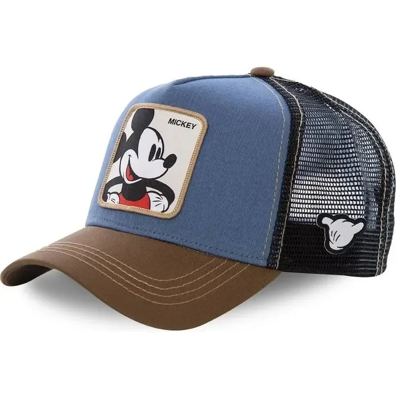 Color: CAMOUFLAGE, Size: Adjustable - Hot Sale Unisex Anime Cartoon Cap Disney Embroidery Baseball Cap Men Women Trucker Hat