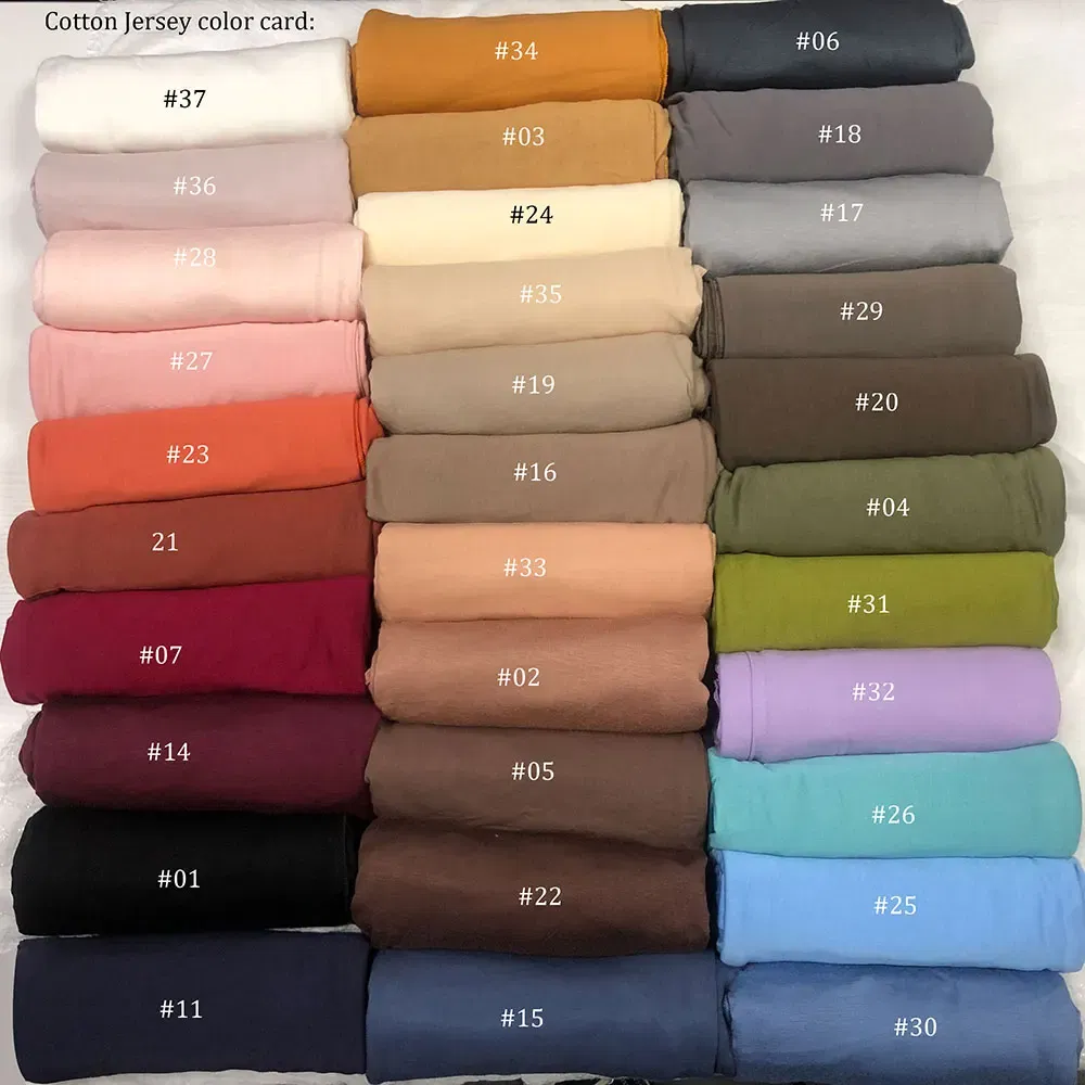 Color: black - 180X85cm  Muslim Women Jersey Hijab Scarf Cotton Stretchy Premium Jersey HIjabs Soft Material Big Large Size Jersey Scarves