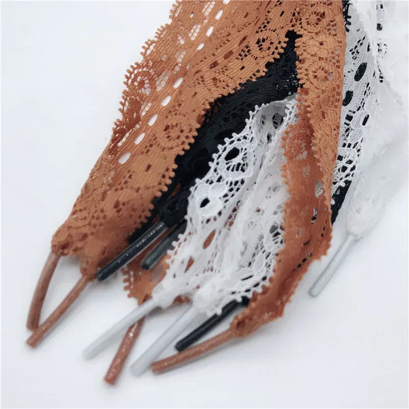 Color: black, Length: 100cm, Ships From: CHINA - 1 Pair New Lace Shoelaces Women's Casual Shoes Fashion Ribbon Shoelace Outdoor Sneakers Black Shoe Laces 80CM/100CM/120CM