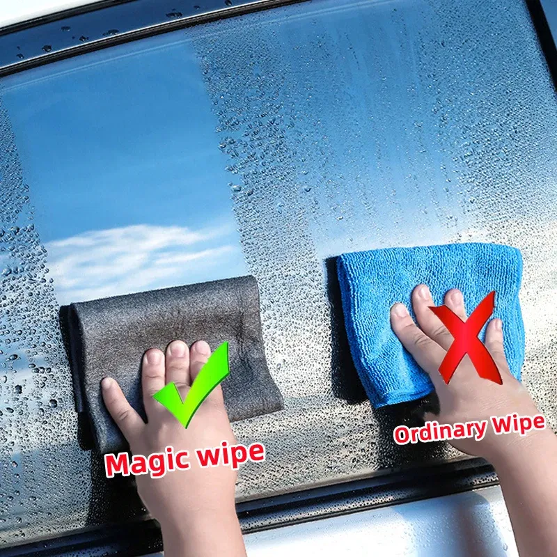 Color: Pink, Specification: 3pcs, Ships From: CHINA - New Thickened Magic Cleaning Cloth Microfiber Glass Clean Towel Reusable Washable Lint-free Cleaning Rags for Kitchen Glass Car