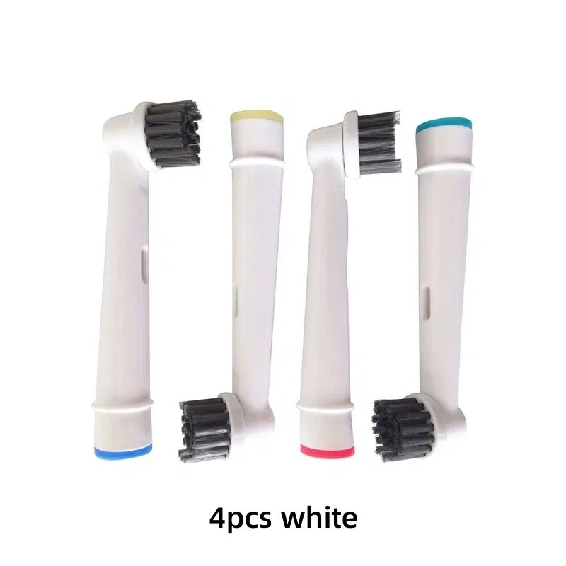 Color: MULTI - Bamboo Charcoal Bristles Replacement Brush Heads For Oral B Electric Toothbrush Efficient Tooth Cleaning SB-17A Black Brush Head
