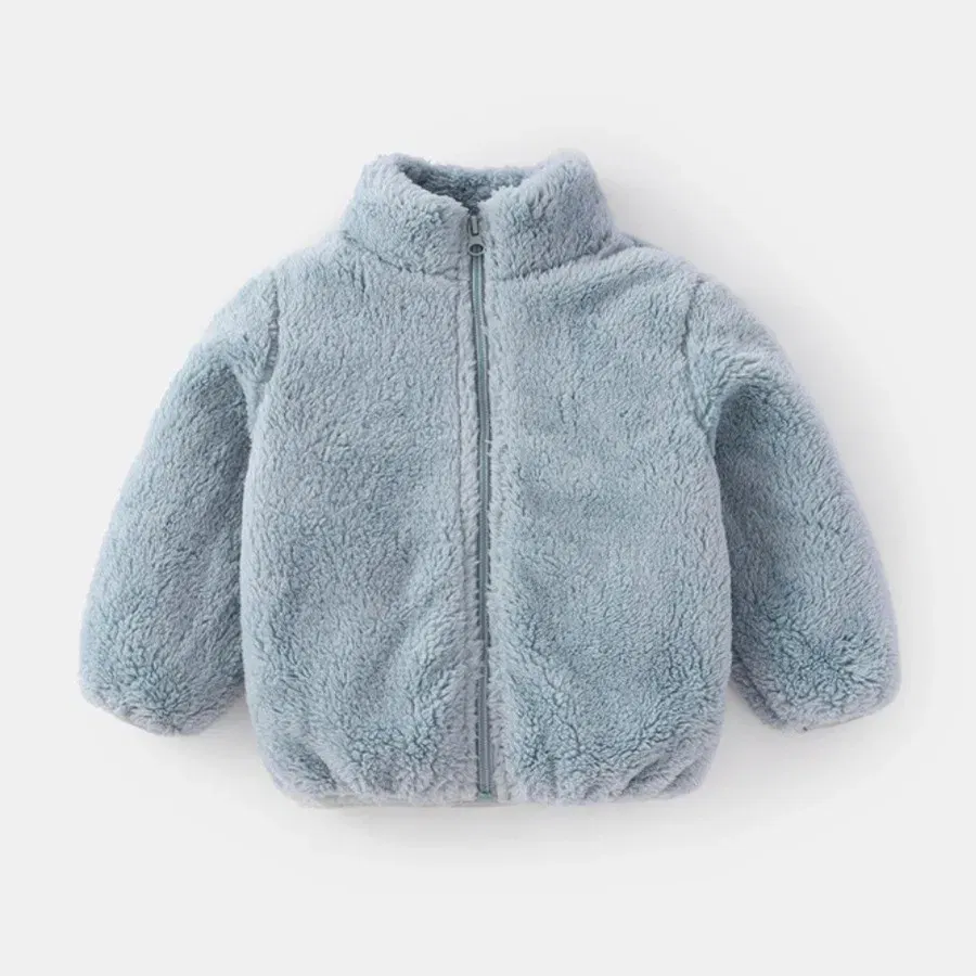 Color: black, Kid Size: 7T - Solid Color Fashion Children Plush Coat Autumn Winter Warm Baby Girl Boy Casual Jacket Greatcoat Kids Clothing Toddler Outerwear