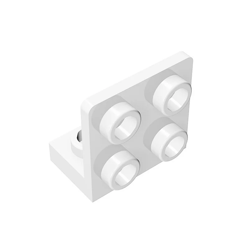 Color: green, Size: S - 10 pcs lot 99207 Bracket 1x2-2x2 Inverted Building Blocks Moc Accessories Compatible with Brick Toys Children