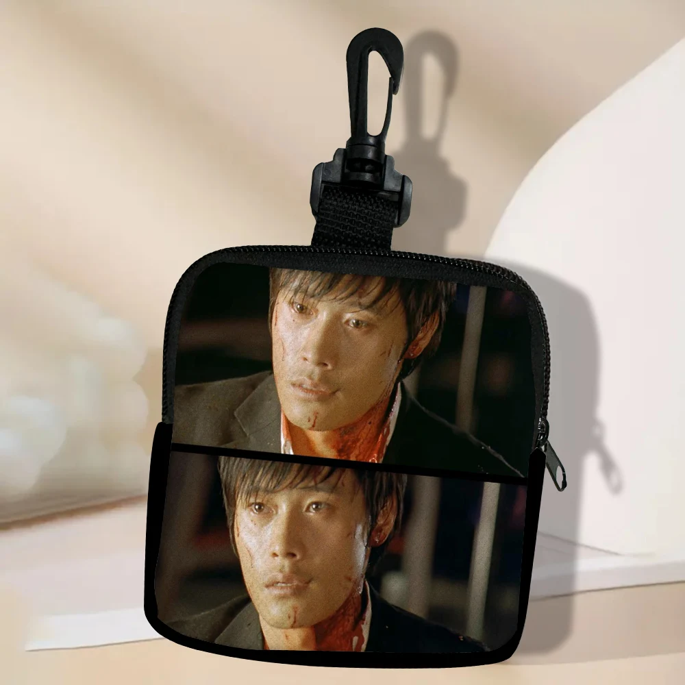 Color: Orange - Lee Byung Hun Women Coin Purse Card Key Mini Purses Pouch Small Zipper Coin Purse Card Holder Wallet Bag 3.3