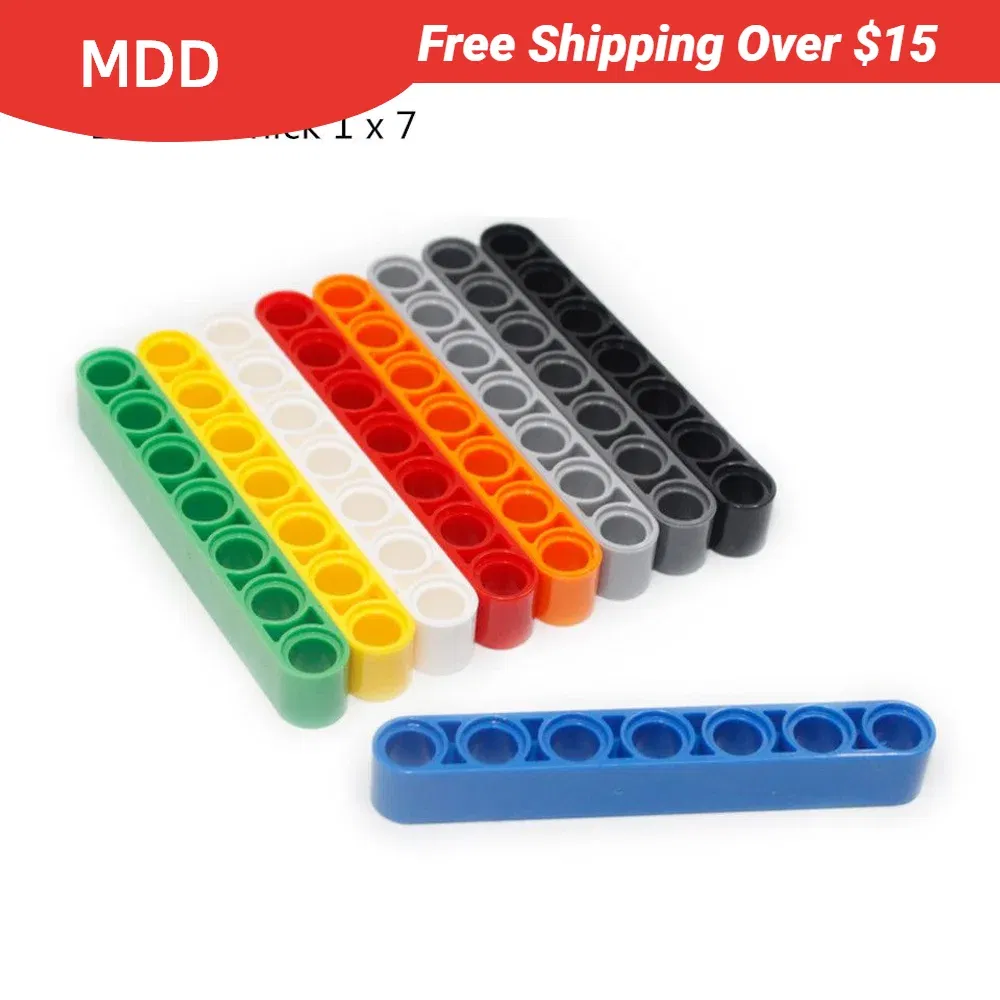 Color: DARK GRAY - 1 Pcs Buildings Blocks 32524 Liftarm Thick 1 x 7 Brick Collections Bulk Modular GBC Toy For High-Tech MOC Set