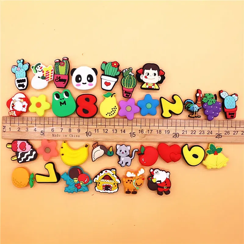 Color: Lemon yellow, Ships From: CHINA - 1pcs Christmas Collection PVC Shoe Charms Lovely Animals Garden Shoes Upper Decorations Clogs Pins Unisex Fun Gifts