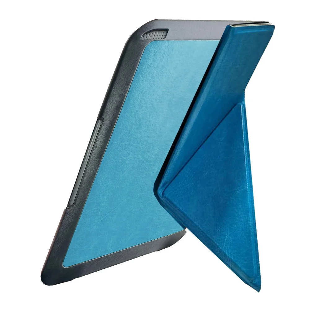 Color: Navy - Lightweight Stand Case For Kindle Keyboard 3rd Gen Leather Cover Reader Kindle3 Kindle D00901 Flip Folio Magnetic Closure