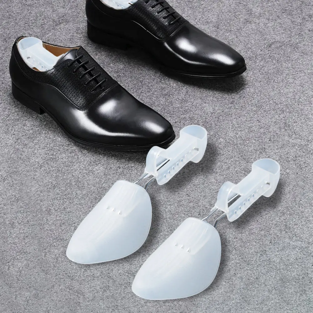 Color: Champagne - 1/2/3Pair Plastic Shoe Stretcher for Men Women Leather Shoes Adjustable Portable Shoe Tree Stretcher Boots Rack Anti-deformation