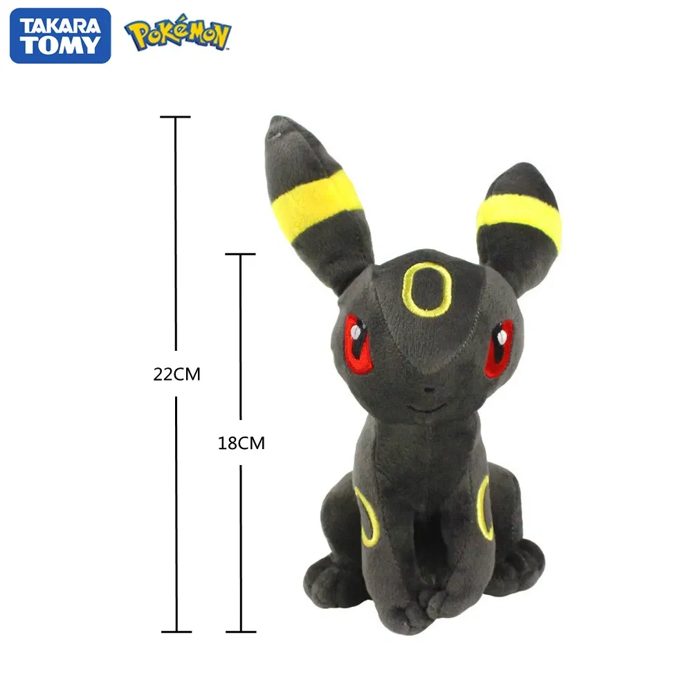 Color: HotPink - Pokemon Stuffed Plush Doll Toy 20CM Pikachu Eevee Glaceon Leafeon Umbreon Espeon Jolteon Vaporeon Flareon Pet Elves Gift