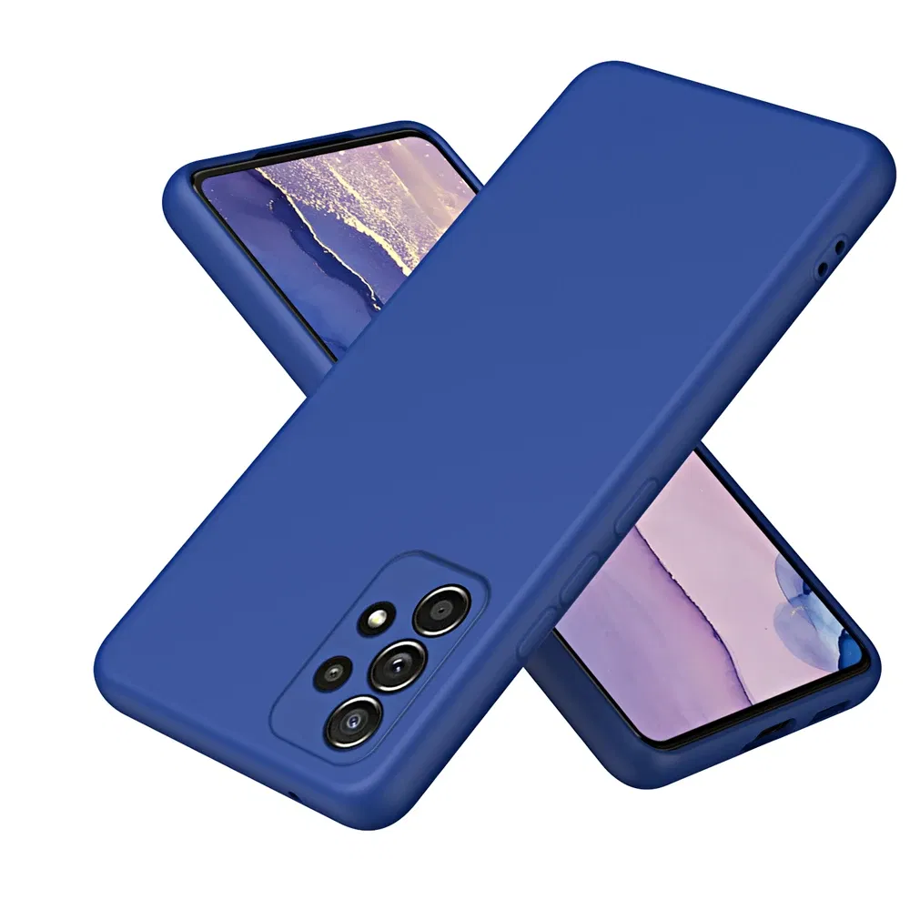 Color: Dark Blue, Material: Neoprene - Solid Silicone Protect Case For Samsung Galaxy A13 A23 A33 A53 A73 A12 A22 A32 A52 A52S A72 A04 A04S A14 A24 4G A34 A54 Cover