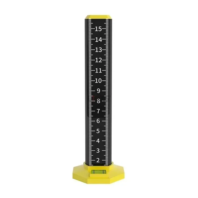 Color: Yellow - Light Steel Keel Suspended Ceiling Leveling Special Ruler Equal Height Level Ruler Dual Purpose Magnetic Wall Past Tile Lay Tool