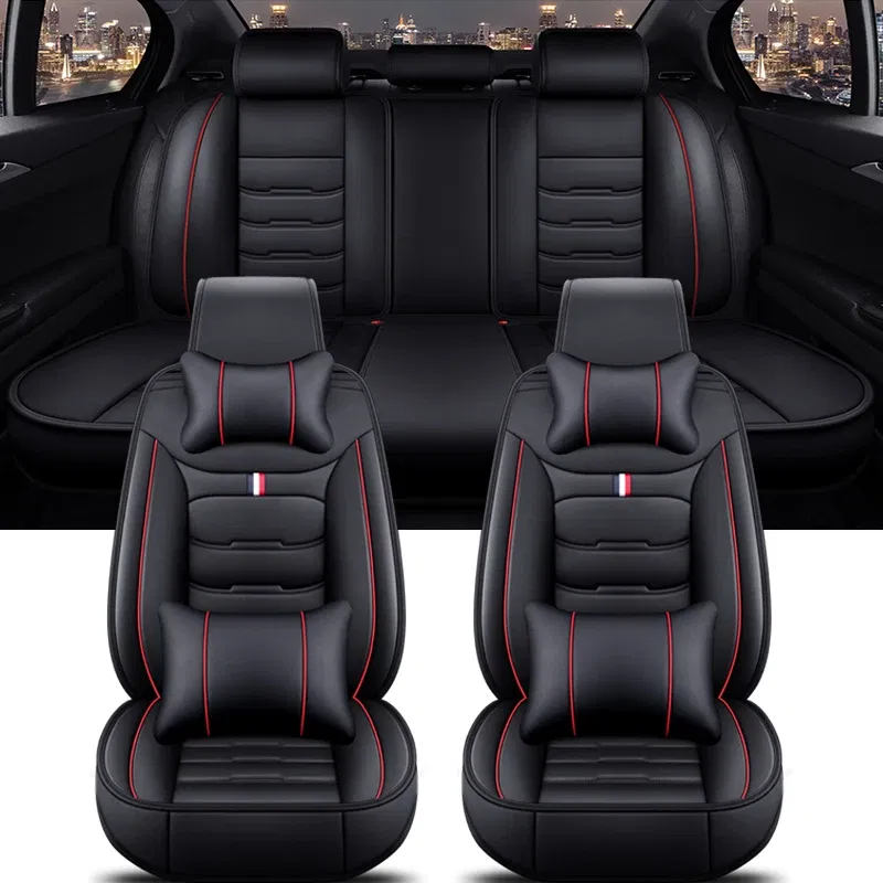 Color Name: purplish red, Ships From: CHINA - Universal Car Seat Cover for HYUNDAI All Car Models Solaris Sonata Creta Encino Elantra Ix25 Ix35 Kona Auto Accessories Interior