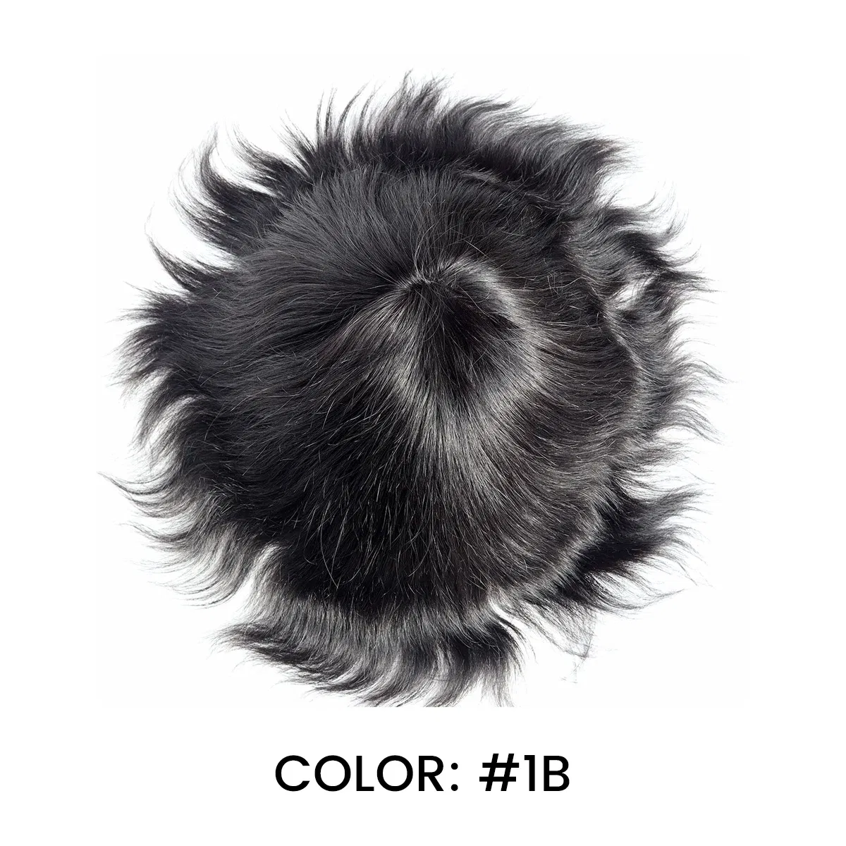 Toupee Color: 1b#, Toupee Density: 130%, Length: 6 inches, Ships From: CN, Toupee Size: 6x8, Toupee Design: free - Hywel 6 Inches Fine Mono Men Toupee Hair Men's Capillary Prosthesis Men's Wigs Replacement System Hair Natural Black Hair Units