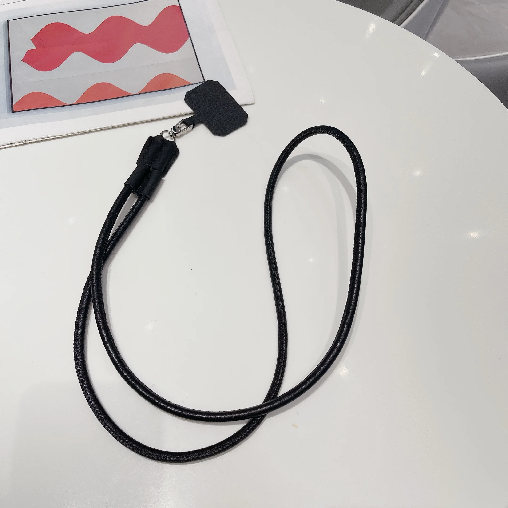 Color: Blue / Green, Material: Nylon / Spandex, Ships From: CHINA - 120 cm Long Crossbody Phone Lanyard Leather Pickup Chain Women's Long Neck Shoulder Strap Phone Case Universal Anti Loss Lanyard
