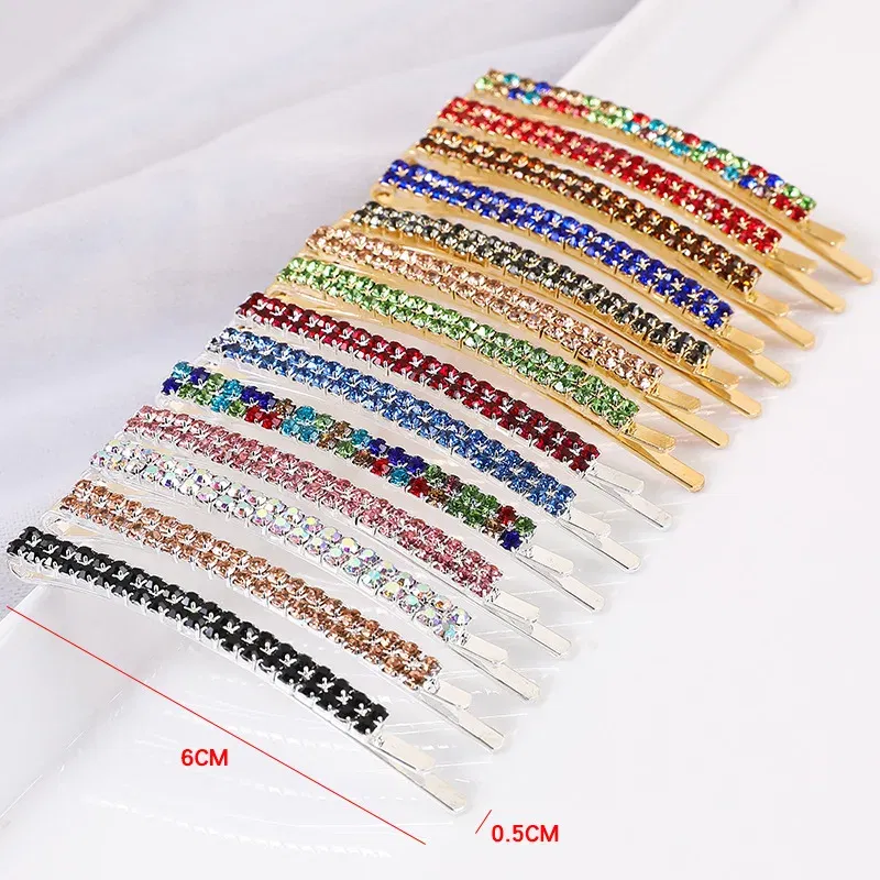 Color: MAROON, Ships From: CHINA - 2020 New Elegant Rhinestone Hairpins Women Girls Hair Clips Pin Accessories Hair Ornaments Hairclip Hairgrip Barrettes Headdress