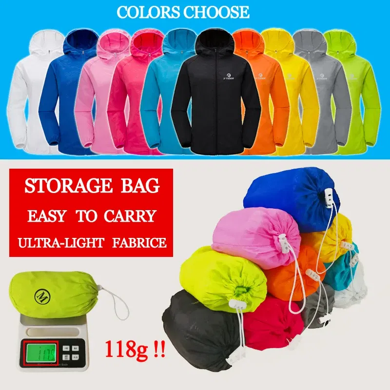 Color: Black, Size: M - X-TIGER 4 Colors MTB Cycling Jersey MultiFunction Jacket Waterproof Windproof TPU Raincoat Bicycle Sun protection clothing