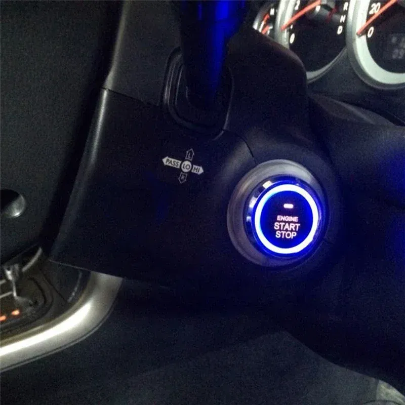 Color: WHITE - Car Intelligent Security Protection Universal Auto Start Stop System Remote Control Engine Ignition Kit Keyless Entry Autostart