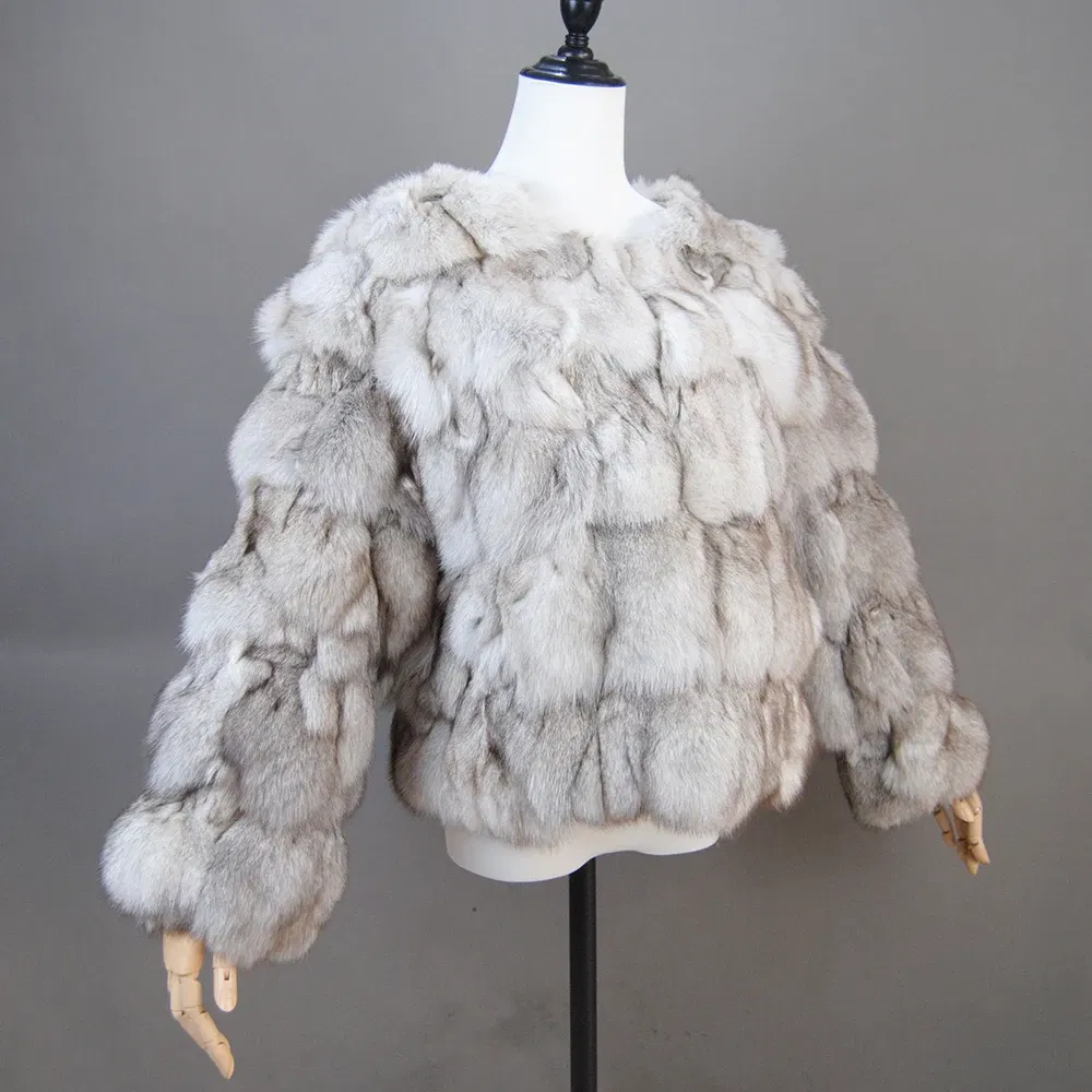 Color: Fuchsia, Size: S - 2025 New Style Real Fur Coat 100% Natural Fur Jacket Female Winter Warm Leather Fox Fur Coat High Quality Fur Vest