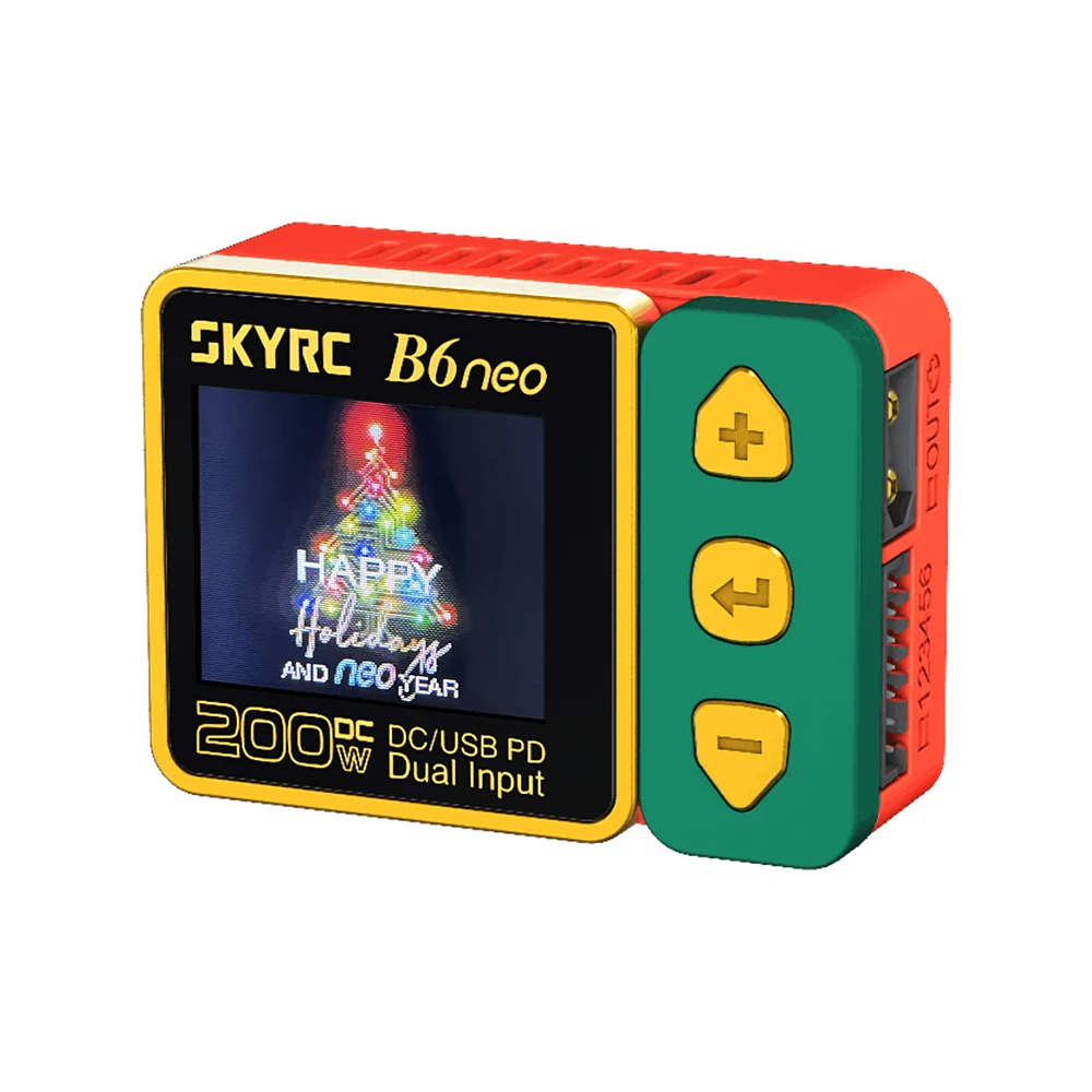 Color: PURPLE, Ships From: CHINA - 2023 SkyRC B6neo Smart Charger DC 200W PD 80W Battery Balance Charger SK-100198 B6 neo Xmas tree version
