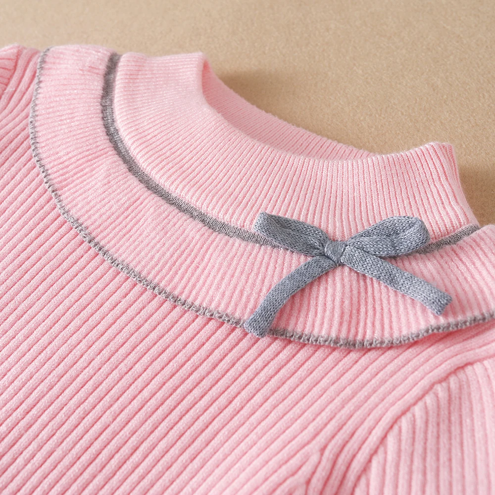 Color: black, Kid Size: 12T - Girls Sweater Pullovers Autumn Winter Baby Warm Sweaters Tops Children Knitwear Kids Clothes