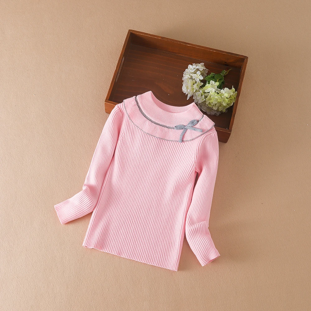 Color: black, Kid Size: 12T - Girls Sweater Pullovers Autumn Winter Baby Warm Sweaters Tops Children Knitwear Kids Clothes