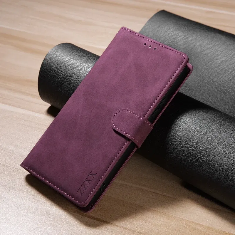 Color: black, Bundle: Case & Strap, Material: Nylon - Wallet Card Slot Holder Magnetic Flip Leather Case For Samsung Galaxy S23 Ultra S22 Plus S21 FE S20 A12 A13 A14 A34 A52 A53 A54