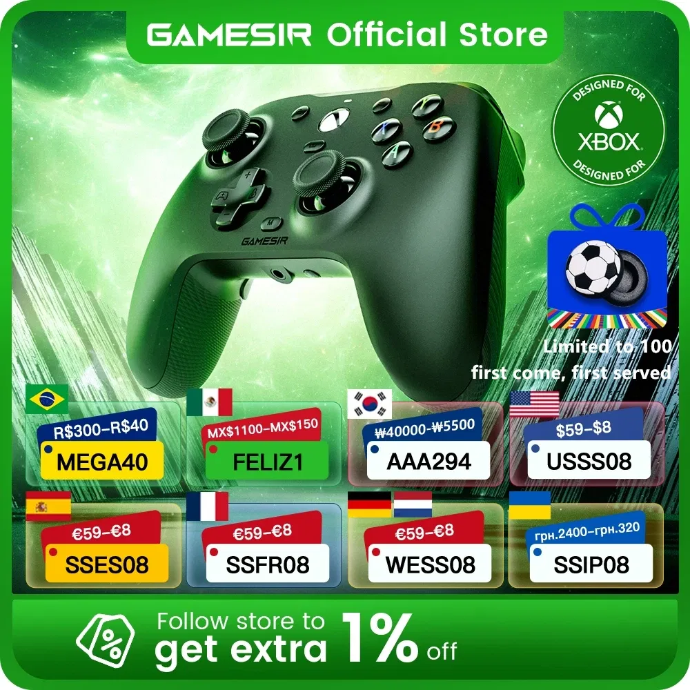 Color: Black, Ships From: CHINA - GameSir G7 Xbox Gaming Controller Wired Gamepad for Xbox Series X, Xbox Series S, Xbox One, ALPS Joystick PC, Replaceable panels