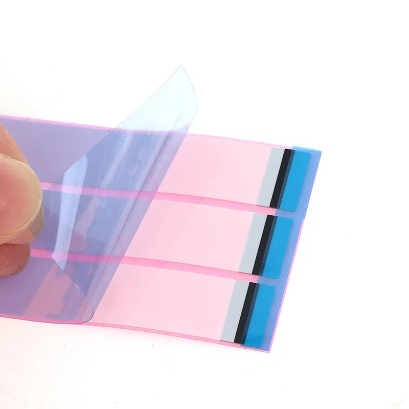Color: Dark Blue - 10pcs Stretch Glue Seamless Double-sided Tape  Battery Sticker Adhesive Tape Strips For Mobile Phone Battery  Dropshipping