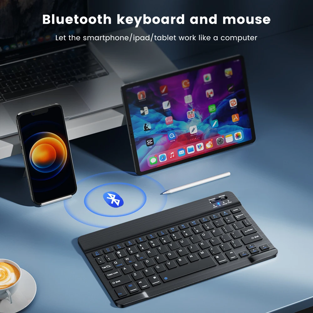 Color: green - Wireless Keyboard Bluetooth-compatible Keyboard For Android IOS Windows Mini 78-Key Gaming Keybaord for PC iPad Tablet Keyboard