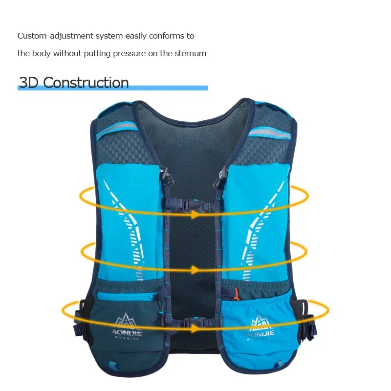 Color: Other - AONIJIE C9102S Ultra Vest 5L Hydration Backpack Pack Bag Soft Water Bladder Flask Set For Hiking Trail Running Marathon Race
